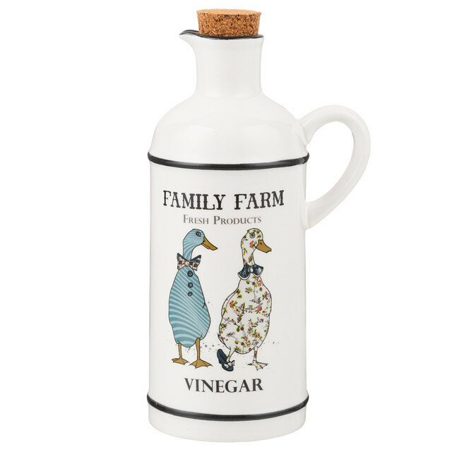 Бутылка для уксуса lefard family farm 430мл фарфор