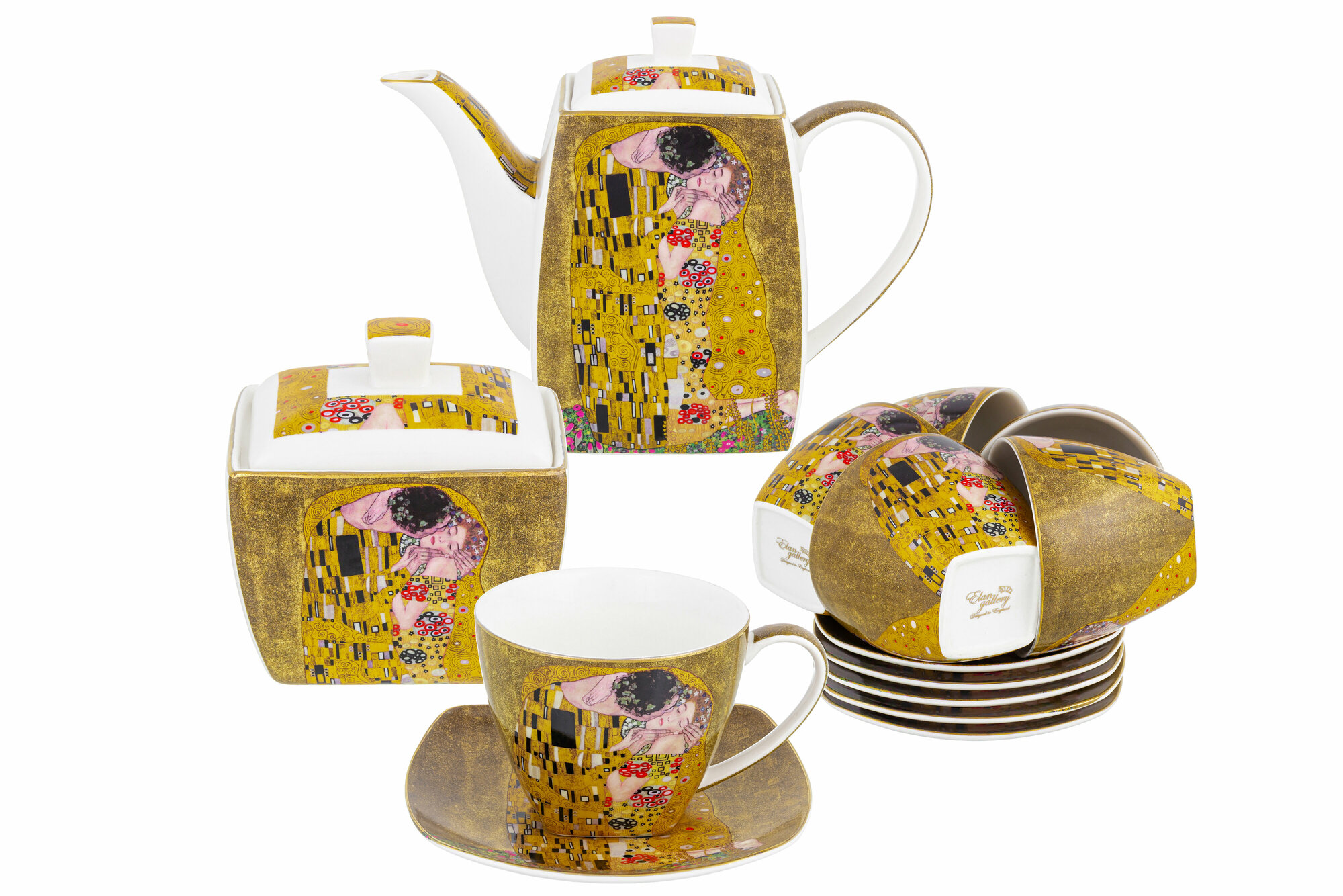 фото Чайный набор 14 предметов 250 мл Elan Gallery Поцелуй