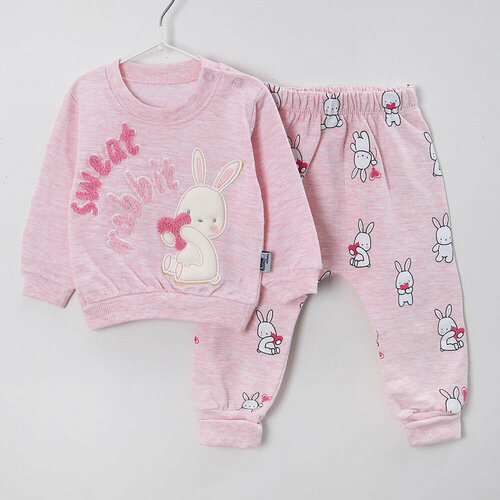 фото Комплект одежды baby hi, размер 80, розовый