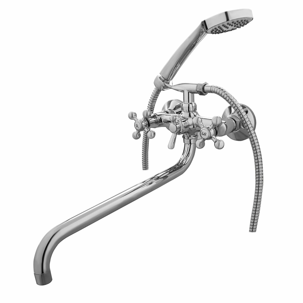 Смеситель для ванны EKKO E26019 длинный излив