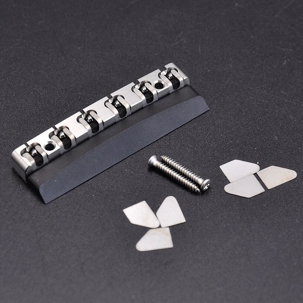 PARTS, Верхний порожек для 6-ти струнной электрогитары с регулировкой Fender Copy Type 2, хром