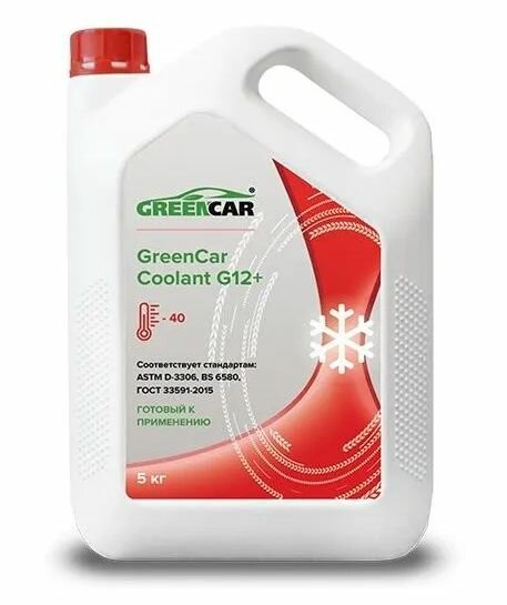 фото Антифриз Green Car Coolant G12+ 5кг GCC-002