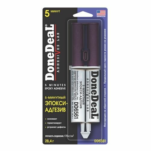 DoneDeal 5-минутный эпокси-адгезив (цвет: прозрачный) 28,4g