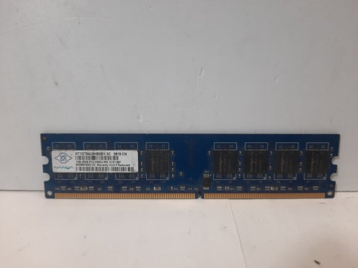 Оперативная память DDR2 1Gb PC2-5300 Nanya NT1GT64U8HB0BY-3C