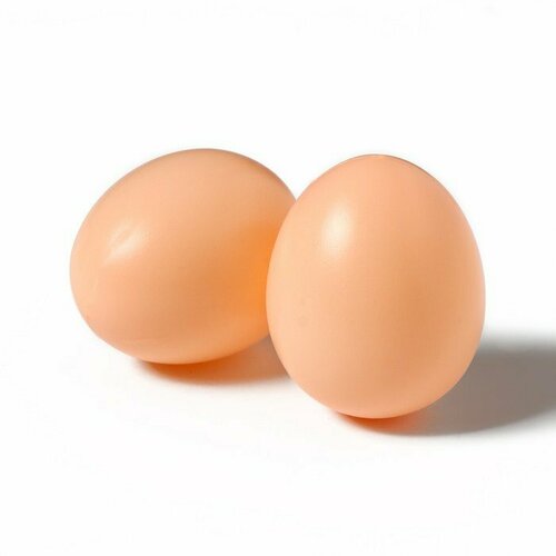 Яйцо искусственное подкладное, для кур, 4 × 5 см, 1 шт, коричневое (комплект из 35 шт)
