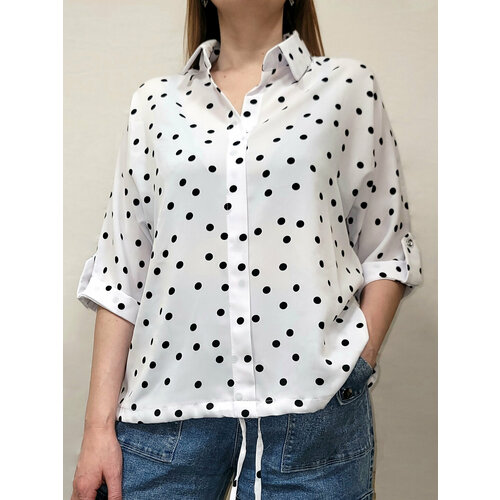 фото Футболка размер 50, белый, черный tvoi-id