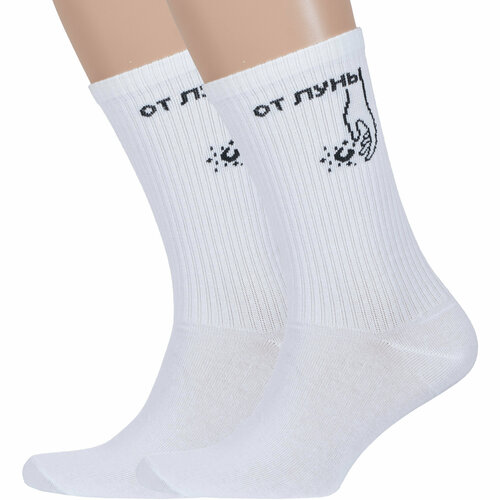 фото Носки борисоглебский трикотаж, 2 пары, размер 27-29, белый