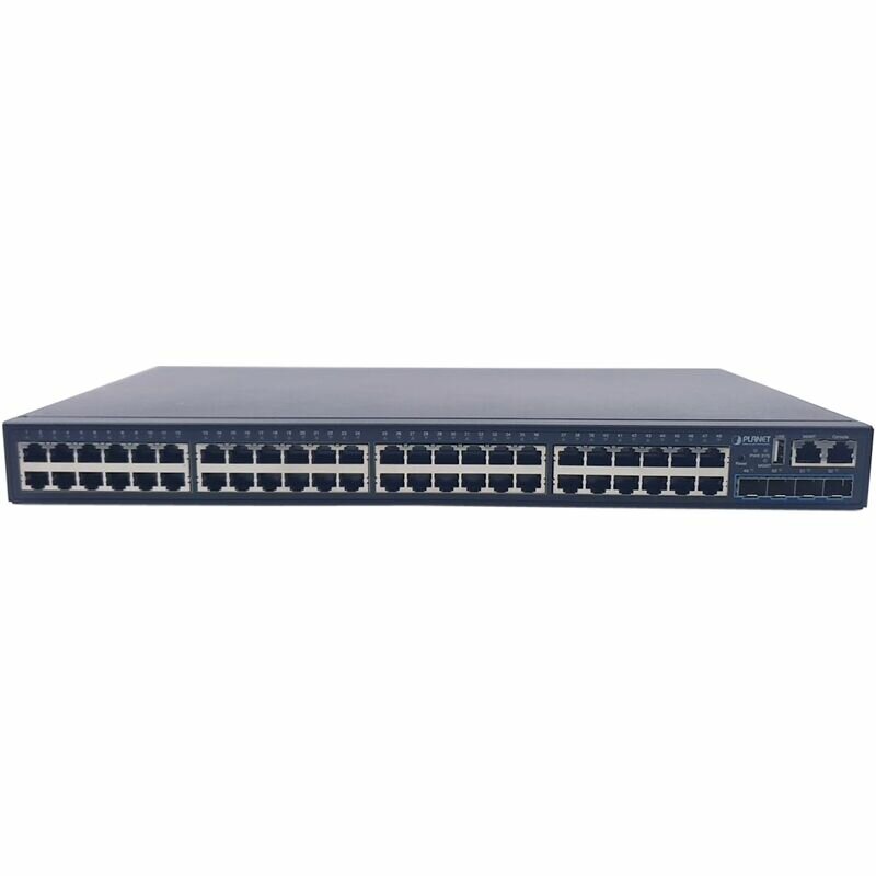 Layer 3 48-Port 10/100/1000T + 4-Port 10G SFP+ Stackable Managed Gigabit Switch Planet - фото №1