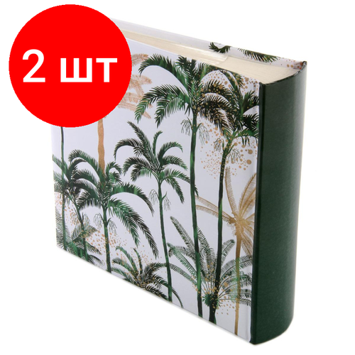 Комплект 2 штук, Фотоальбом 200ф 10X15см, бум. карм. с мемо, книжн. пер-т арт. 92879