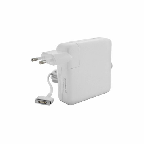 Блок питания (сетевой адаптер) Amperin AI-AP285 для ноутбуков Apple, 20V, 4.25A, 85W, MagSafe 2, код 013300 кабель со штекером magsafe1 l образный для адаптера блока питания 85w зарядного устройства ноутбука apple macbook pro начиная с 2012г выпуска