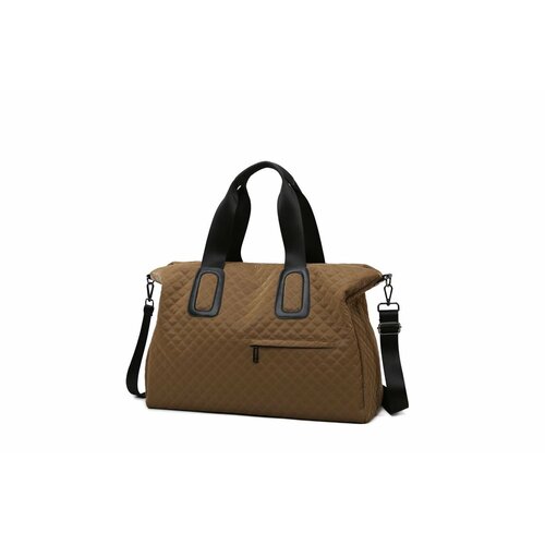 фото Сумка спортивная , 39 л, 50х35х22 см, ручная кладь, коричневый bags-art