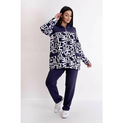 фото Костюм, размер 54, синий мелания