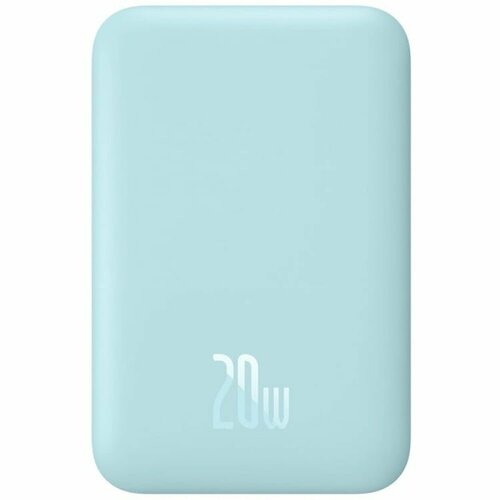 Внешний аккумулятор Baseus Magnetic Mini Wireless Fast Charge Power bank 6000mAh 20W 2022 Edition PPCX100603 голубой 289000₽