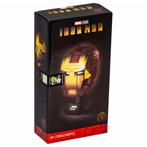 фигурка железного человека mark 50 iron man final Конструктор Lion King 50015 Шлем Железного Человека из 480 деталей, серии Marvel, Кино и сериалы