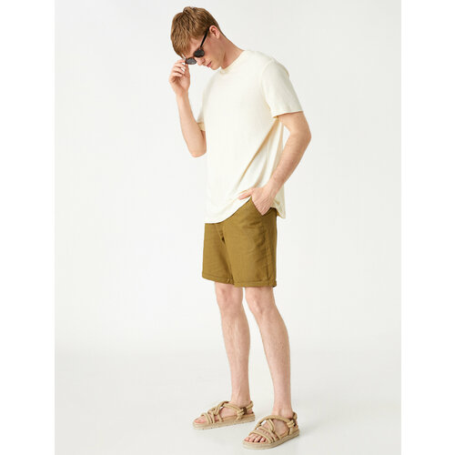 фото Шорты koton, размер 42, хаки