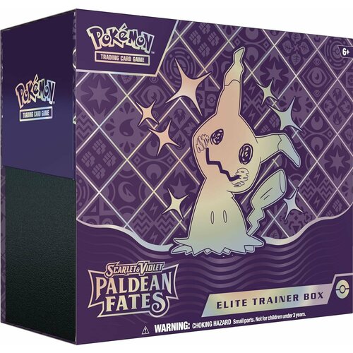pokemon бустер карточек paldean fates scarlet Набор карточек Pokemon Paldean Fates Elite Trainer Box