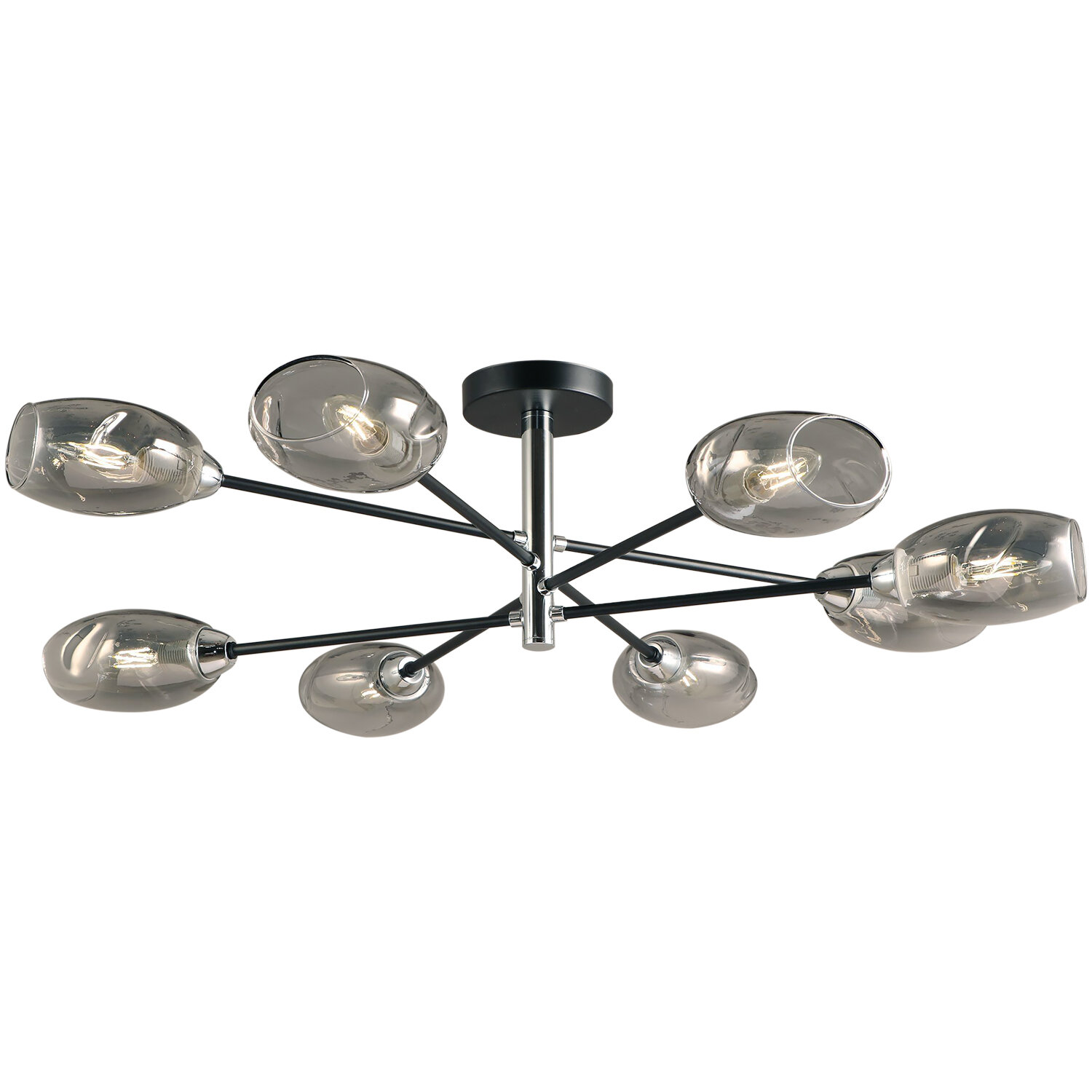 Люстра потолочная, светильник ILLUMICO IL5442-8CST-79 CR BK