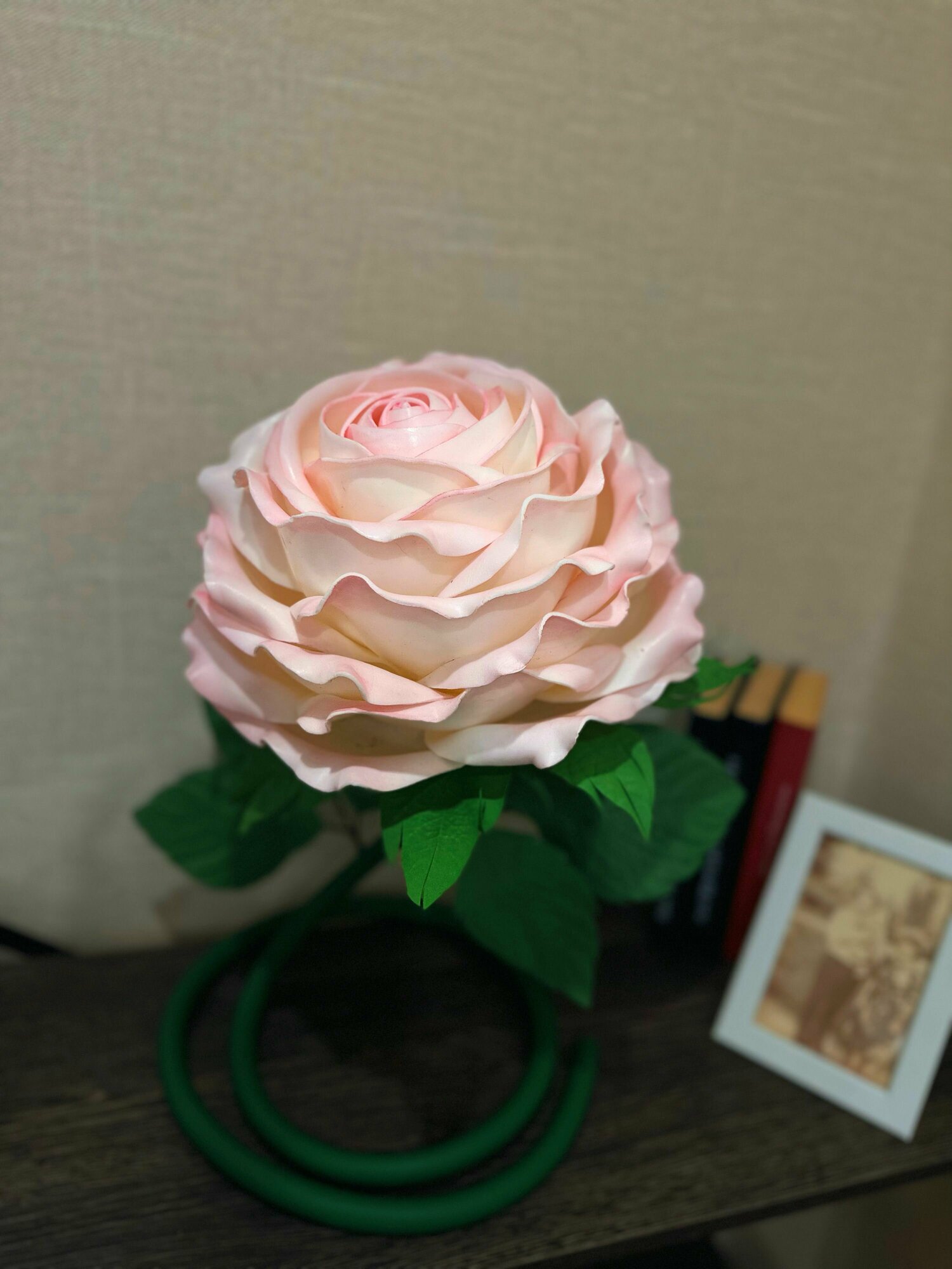 фото Светильник из изолона Роза, ночник, торшер, подарок