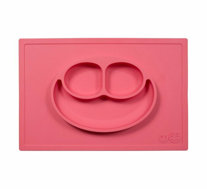 Тарелка Ezpz Happy Mat, цвет: розовый - фото №14