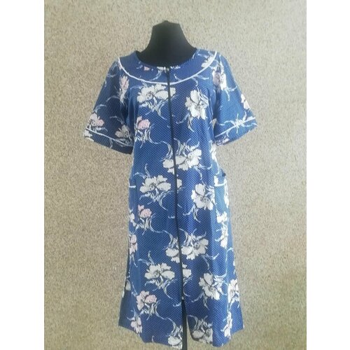 фото Халат , размер 60, синий браво