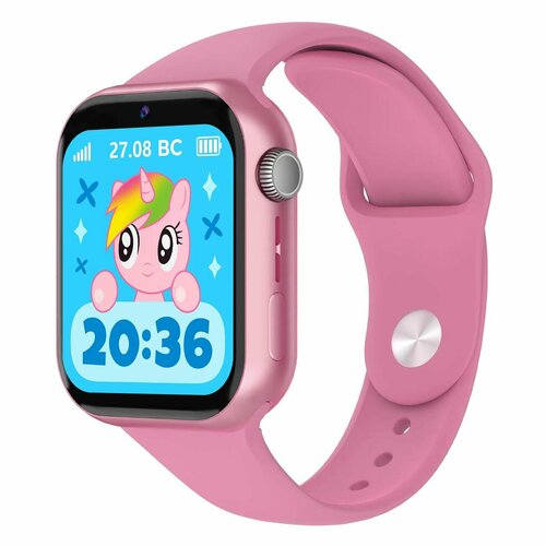 Часы с GPS трекером Geozon Smart Pink (G-W27PNK) бежевый, красный (розовый), розовый