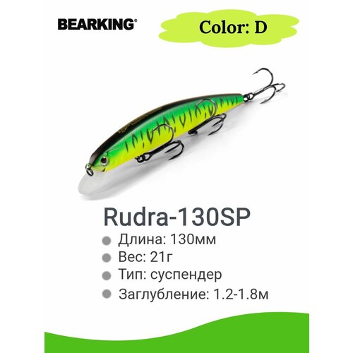 фото Воблер bearking rudra-130sp 21g color d