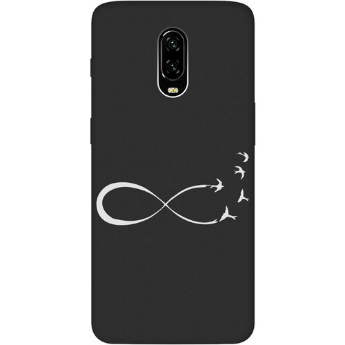 Матовый Soft Touch силиконовый чехол на OnePlus 6T, ВанПлюс 6Т с 3D принтом Infinity W черный матовый soft touch силиконовый чехол на oneplus 8 ванплюс 8 с 3d принтом infinity w черный