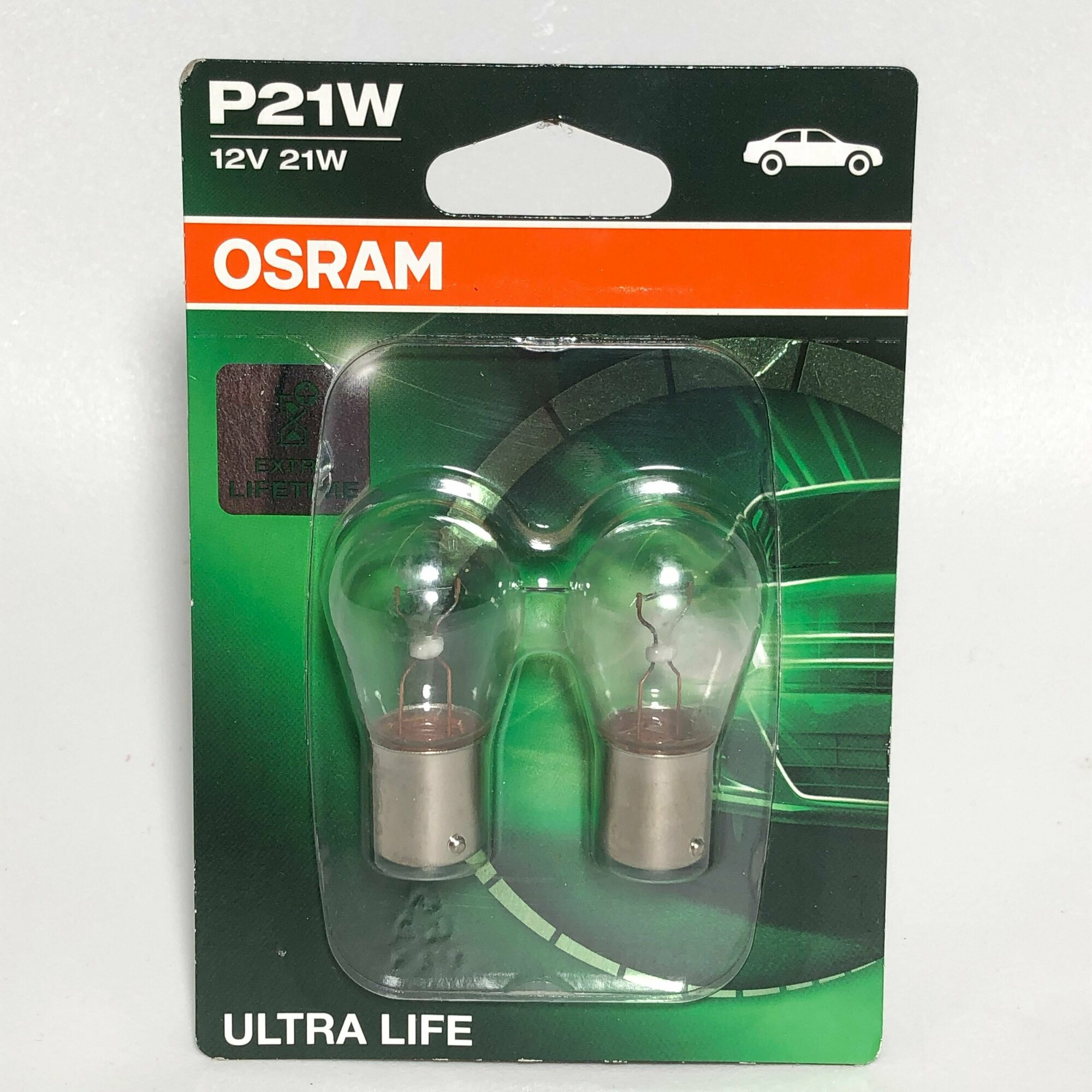 Лампа автомобильная накаливания OSRAM , P21W, 12В, 21Вт, 2шт - фото №12