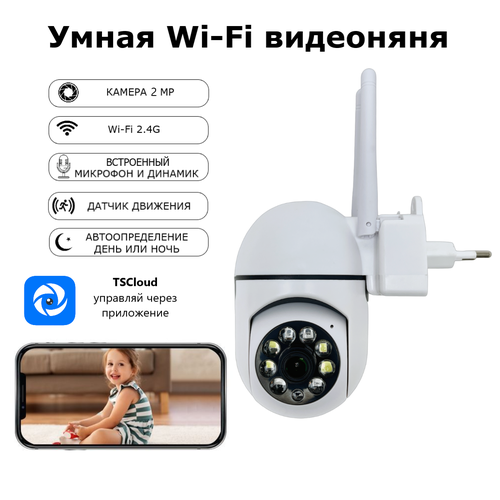 видеоняня wisenet smartcam hd plus snh c6417bn белый Видеоняня Wi-Fi камера ABC видеонаблюдения 2mp