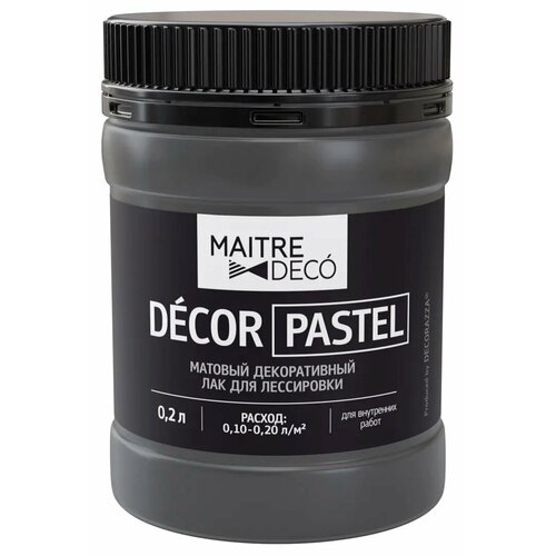 Лак матовый Maitre Deco Décor Pastel 0.2 л цвет серый