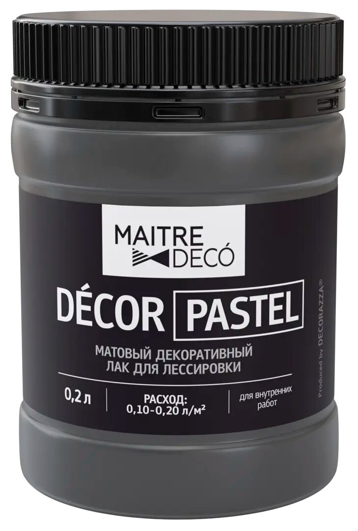 Лак матовый Maitre Deco Décor Pastel 0.2 л цвет серый