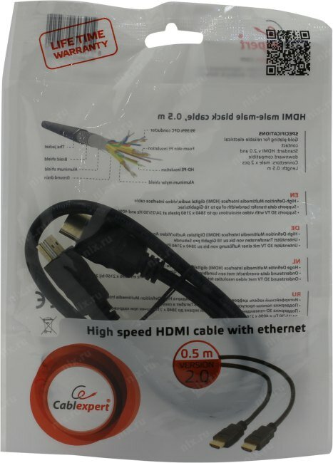 Кабель HDMI 1.8м Gembird v1.4 позол.разъем экран белый CC-HDMI4-W-6 - фото №19