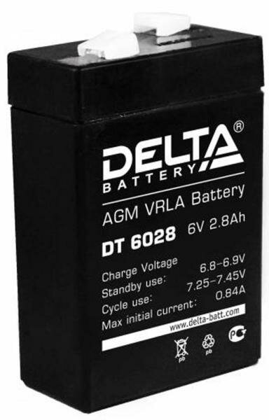 Батарея Delta DT 6028 2.8Ач 6B