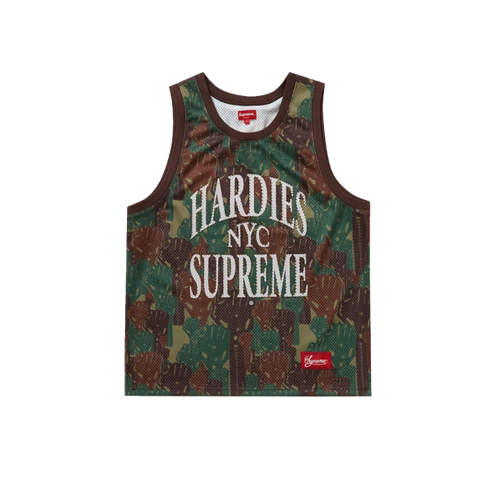 Майка Supreme Camo Basketball Jersey, размер XL, зеленый