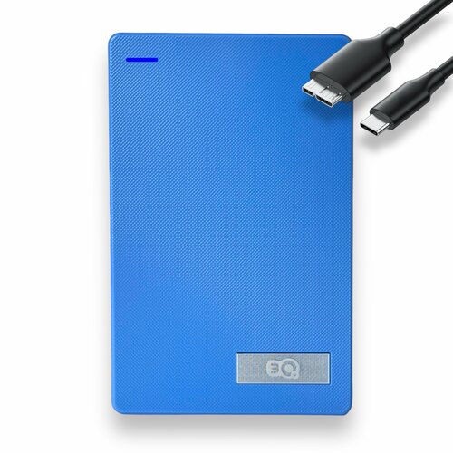 Внешний жесткий диск 500 GB 3Q Portable USB Type-C, Портативный накопитель HDD, белый