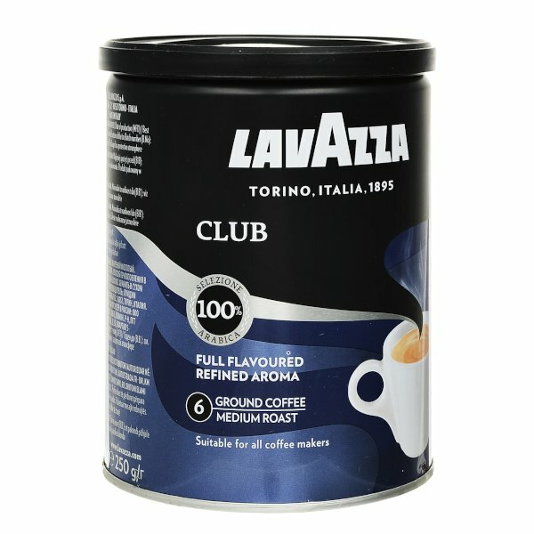 Кофе молотый Lavazza Club жестяная банка, 250 г, металлическая банка