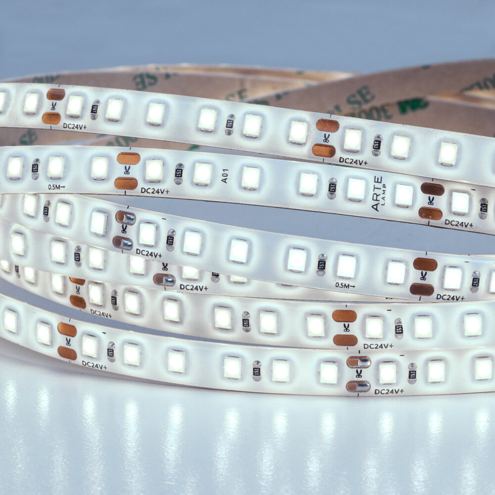 5м. Светодиодная лента холодного цвета 6000К, 9,6W, 24V, IP65 Arte Lamp Aqua Tape A2412008-06-6K - фото №4