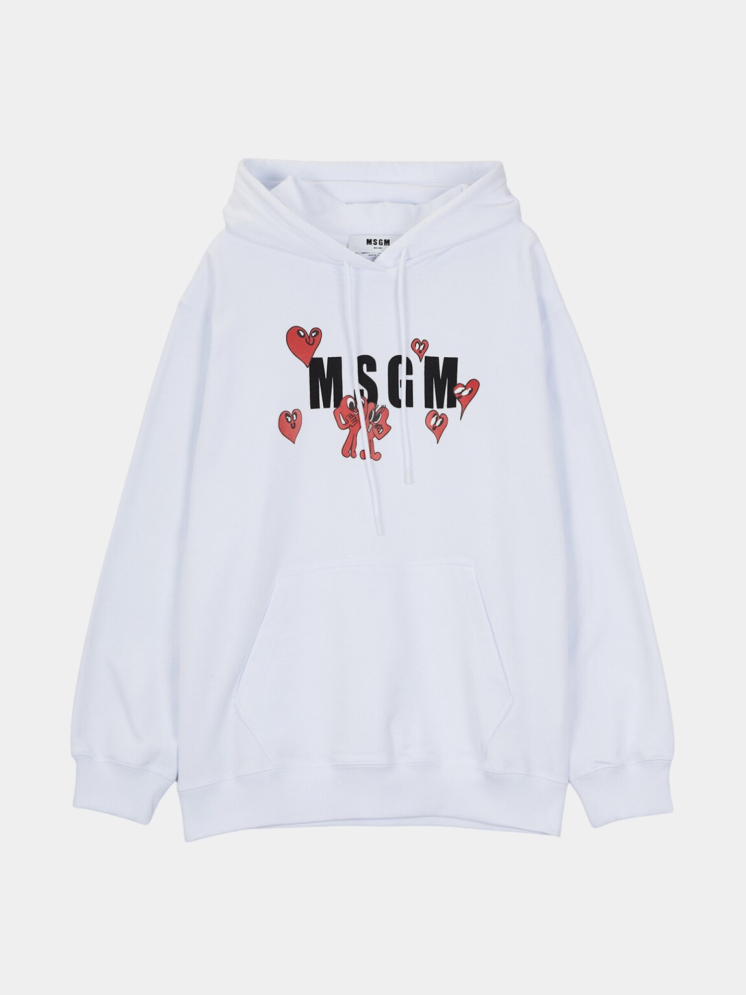 Худи MSGM FUNNY HEART LOGO