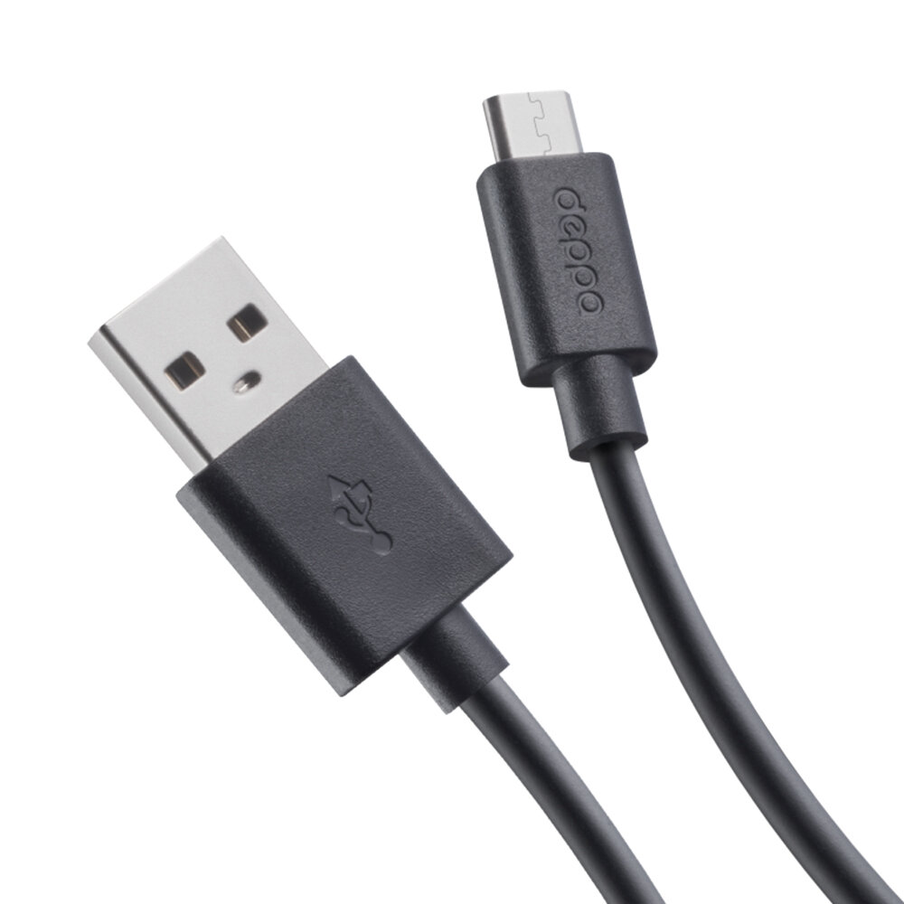 Кабель Deppa Дата-кабель usb — microusb /1.2м/ 72103 (319-199) - фото №1