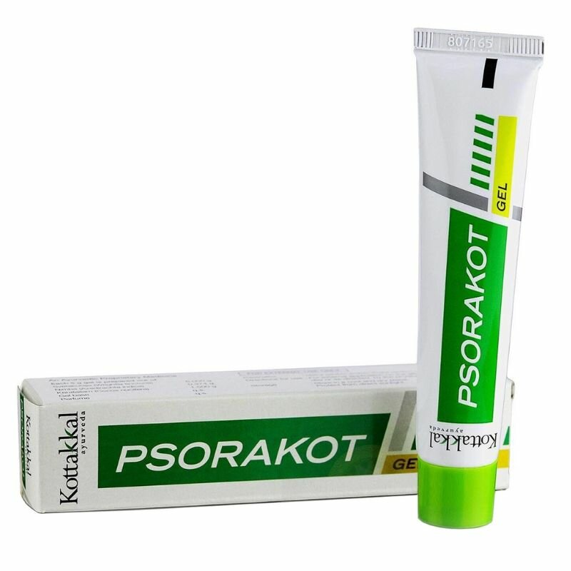 Псоракот гель Коттаккал / Psorakot gel Kottakkal / натуральный гель на травах - от псориаза, грибка, экземы, дерматита, 25 грамм