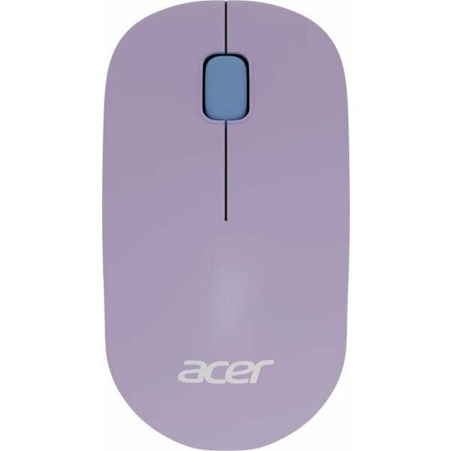 Мышь Acer OMR200 зеленый/фиолетовый оптическая (1200dpi) беспроводная USB для ноутбука (2but) беспроводная мышь oklick 515mw черный зеленый оптическая 1200dpi беспроводная usb 2but