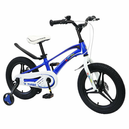 фото Велосипед 16" bibitu turbo, цвет синий/белый