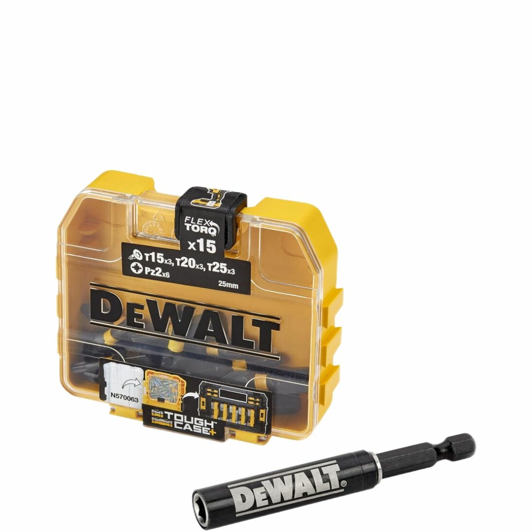 Набор бит для отвертки DEWALT DT70522T ,16 шт, с телескопическими магнитными держателями