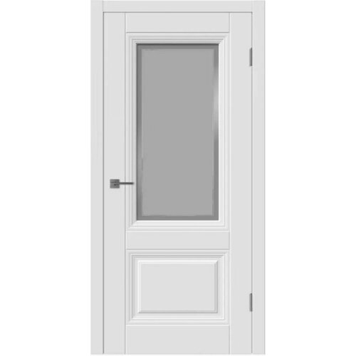 Межкомнатная дверь VFD Барселона-2 до, эмаль Polar 2000*900. Комплект (полотно, коробка, наличник)