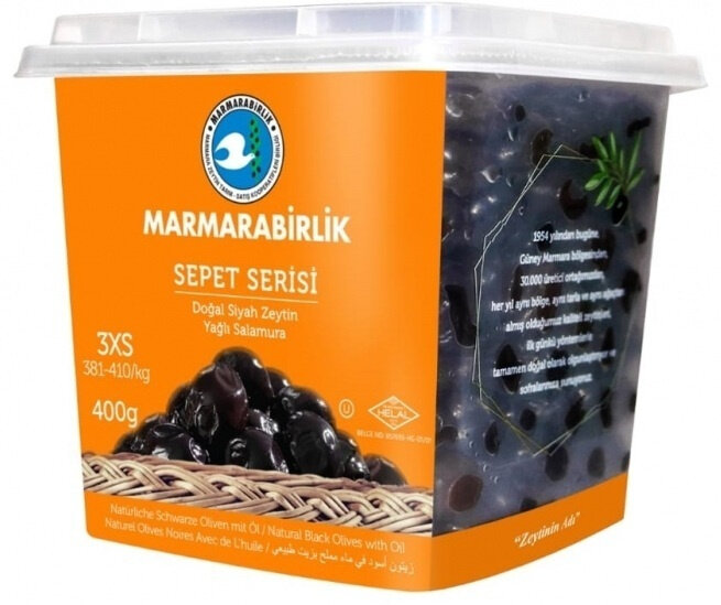 Маслины (sepet serisi) 3XS ( 381-410), Marmarabirlik, 400гр