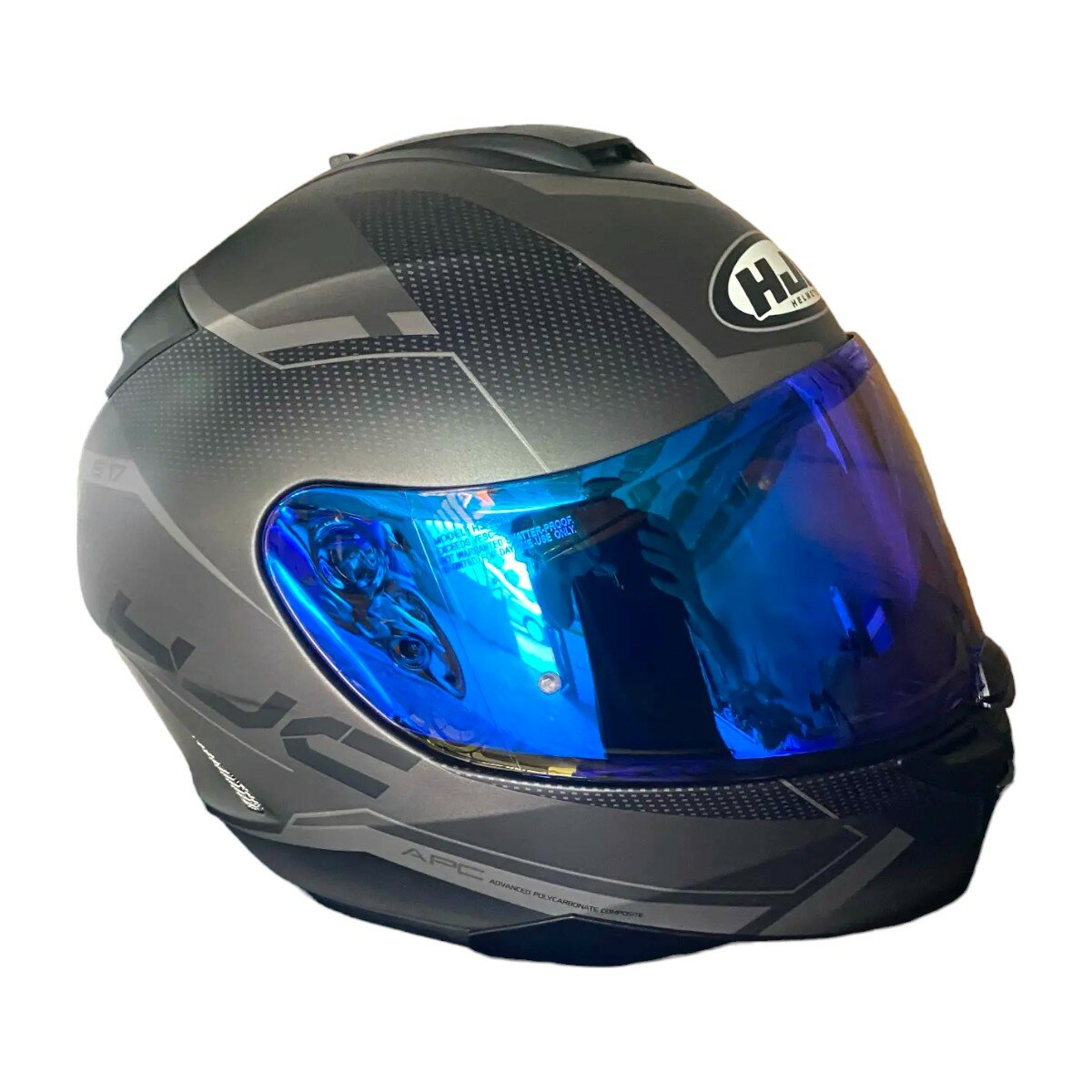 Визор HJ-20M для мото шлема мотоциклиста HJC IS-17 C70 FG-17 FG-ST на мотоцикл скутер мопед квадроцикл, синий