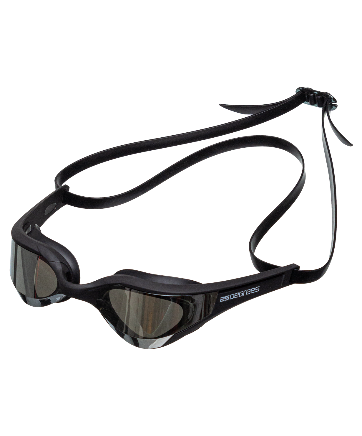 фото Очки для плавания 25DEGREES Perch Black/Grey футляр в комплекте, съёмная переносица, затеменные линзы, цвет черный/серый