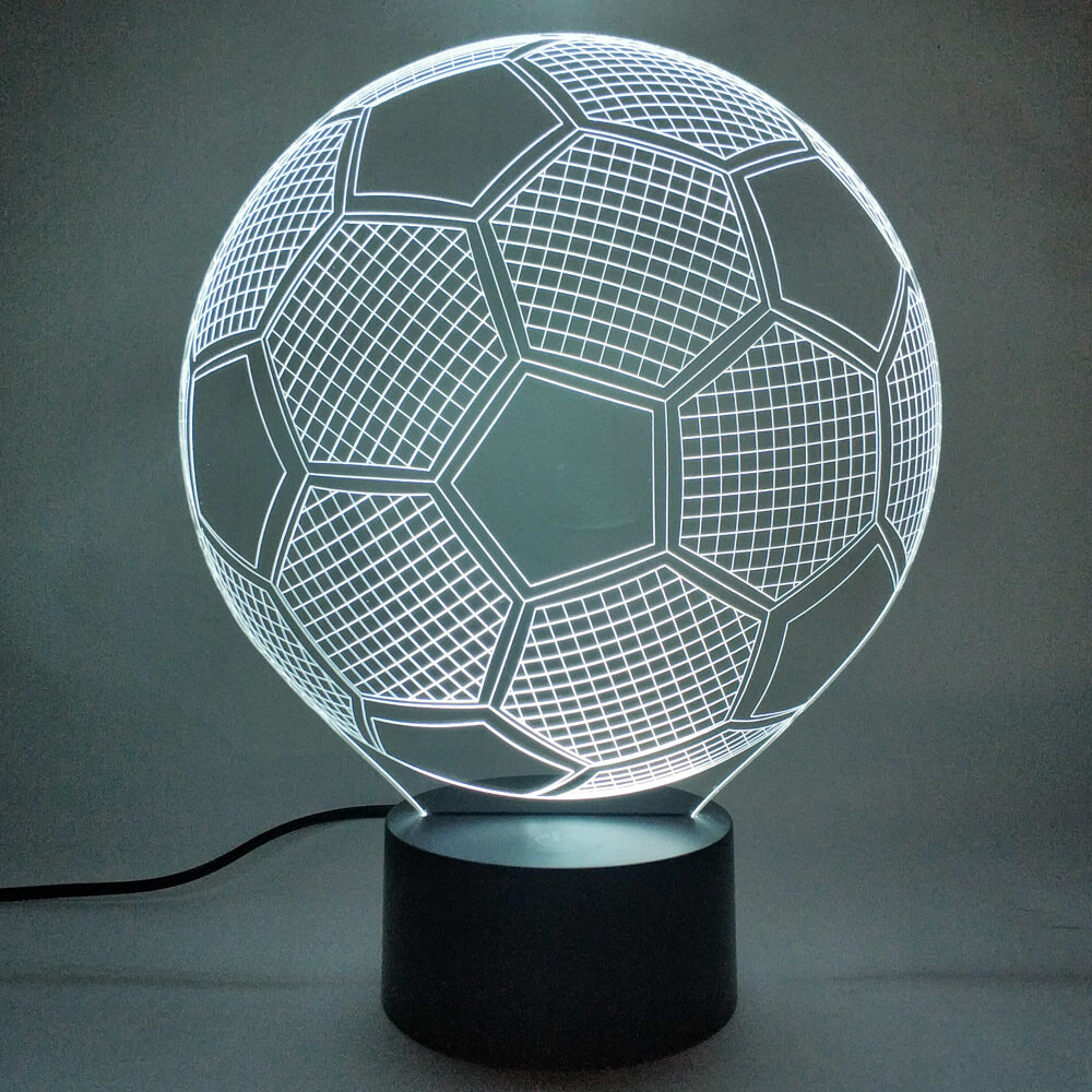 Ночник 3Д светодиодный "Мяч футбольный" 7цветов (3D) - фотография № 5