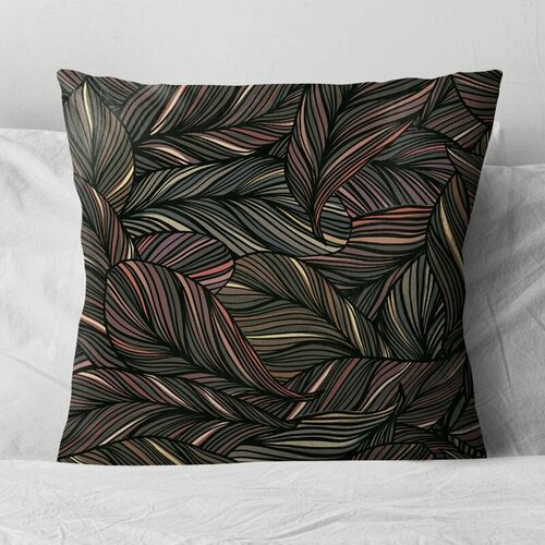 Подушка декоративная 40х40/ Листья / Живопись / подарок / подушка диванная / подушка для интерьера