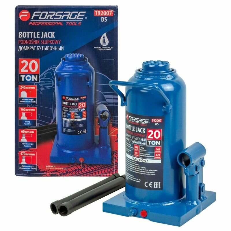 фото Домкрат гидравлический бутылочный, 20т